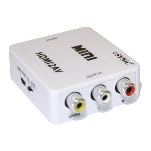 Mini HDMI to Composite Converter with L&R Audio