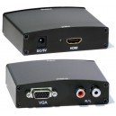 HDMI to VGA converter with L&R Audio